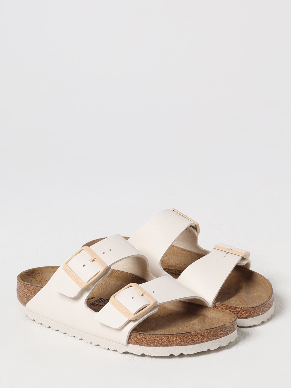 BIRKENSTOCK FLAT SANDAL: Flat sandals woman Birkenstock, White - Img 2
