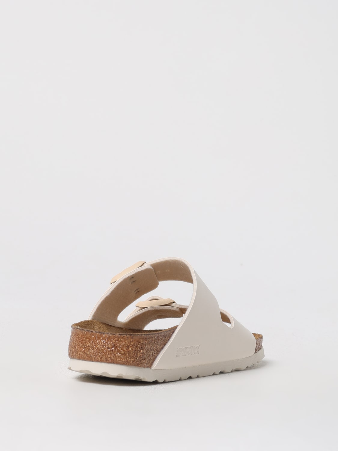 BIRKENSTOCK FLAT SANDAL: Flat sandals woman Birkenstock, Beige - Img 3