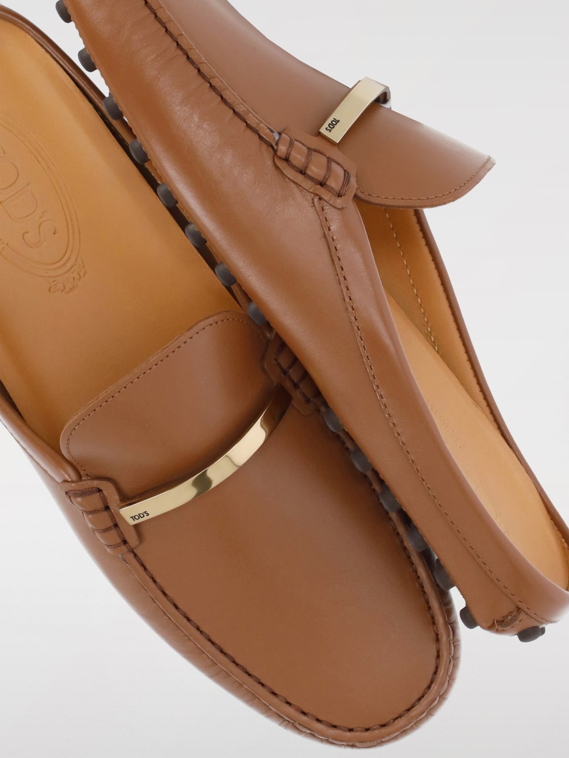 TOD'S: Heeled sandals woman - Brown | Tod's loafers