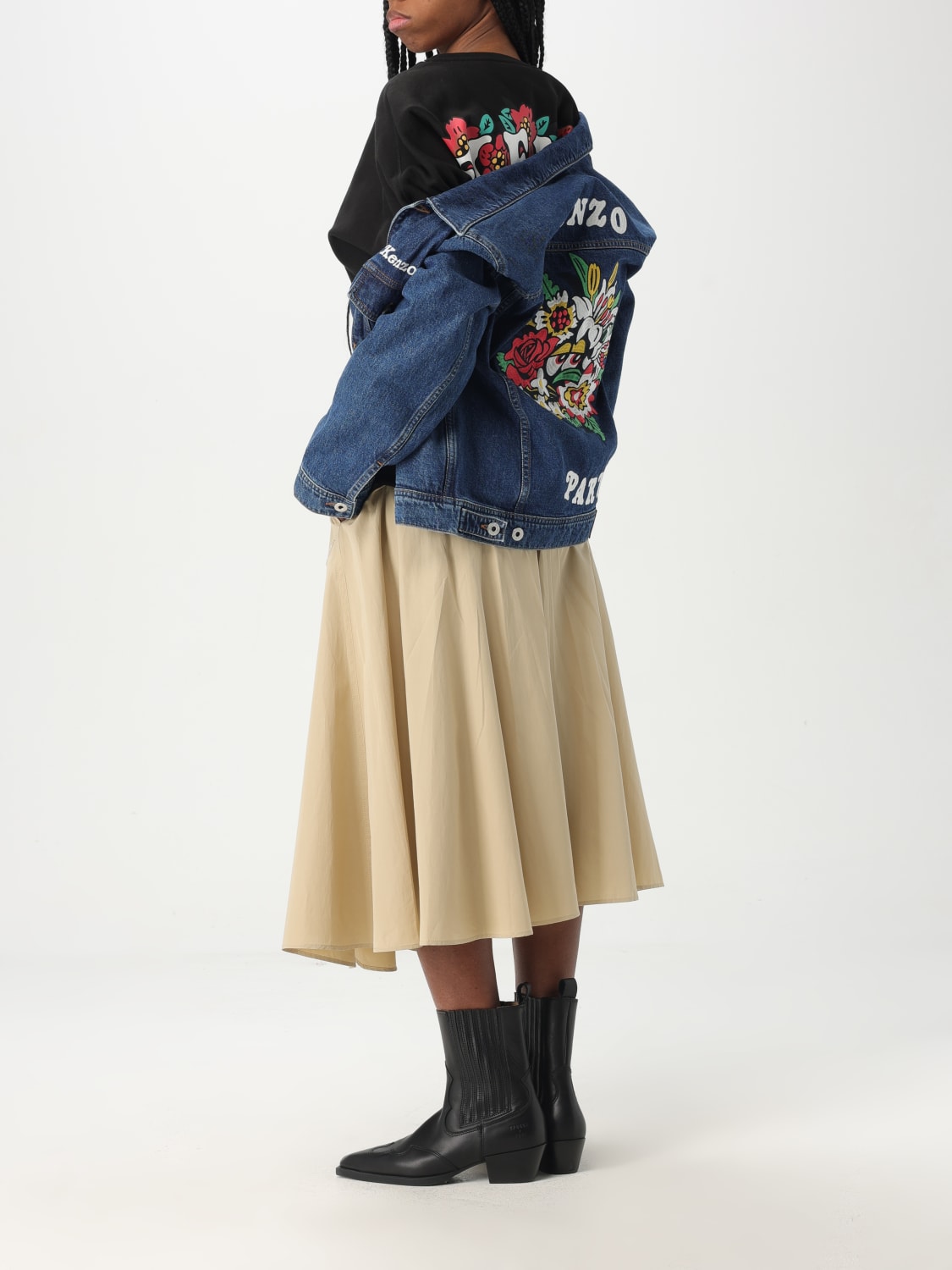 KENZO: Jacket woman - Denim | Kenzo jacket FF52DV2486B3