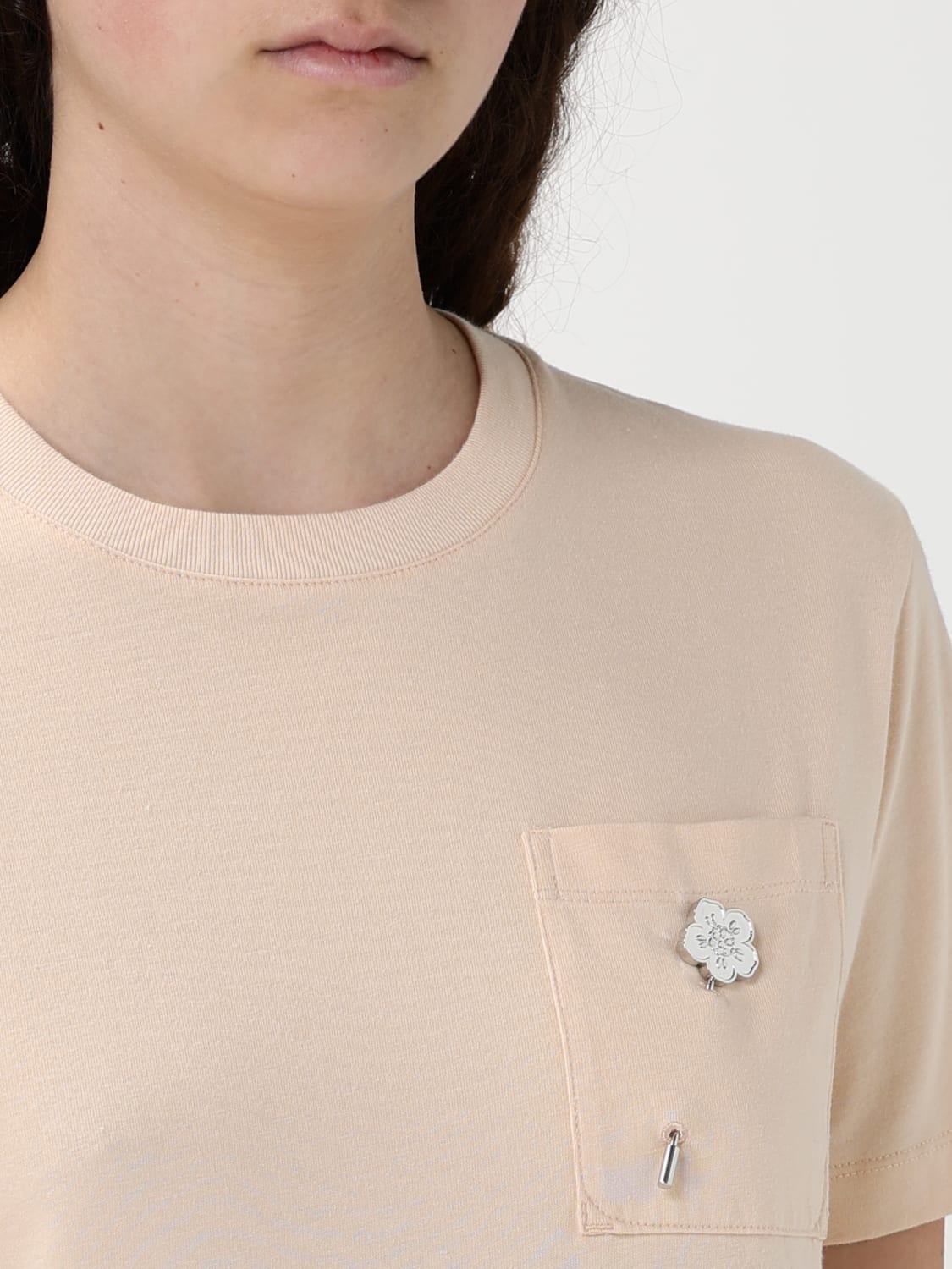 KENZO T-SHIRTS: T-shirt Kenzo in cotone , Rosa - Img 4