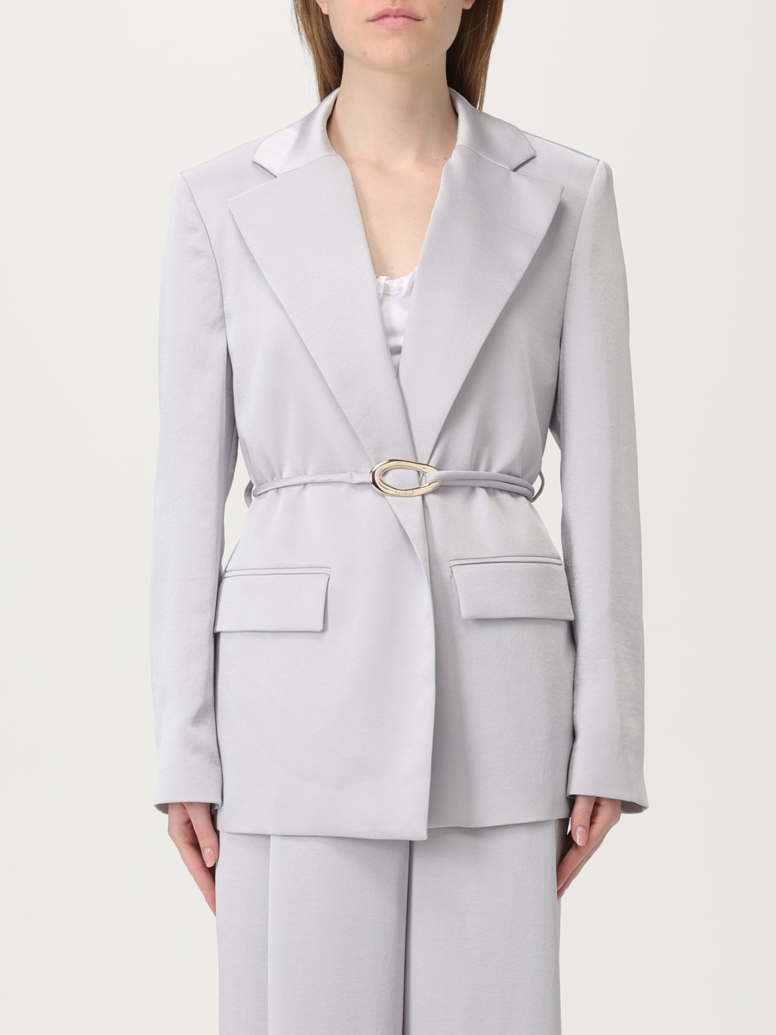 アウターその他 LIU JO Woman Blazer Grey CA5270TS870 X0651 LIU JO: Blazer woman - Grey | Liu Jo blazer CA5270TS870