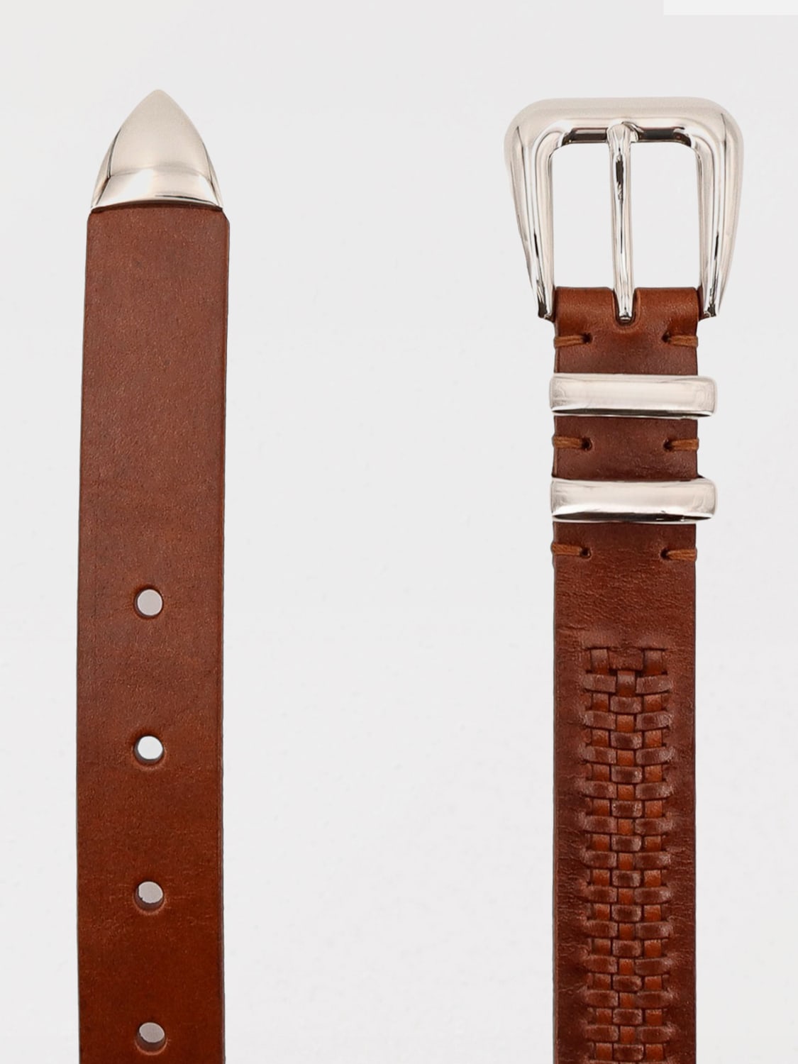 BRUNELLO CUCINELLI BELT: Belt men Brunello Cucinelli, Tobacco - Img 2