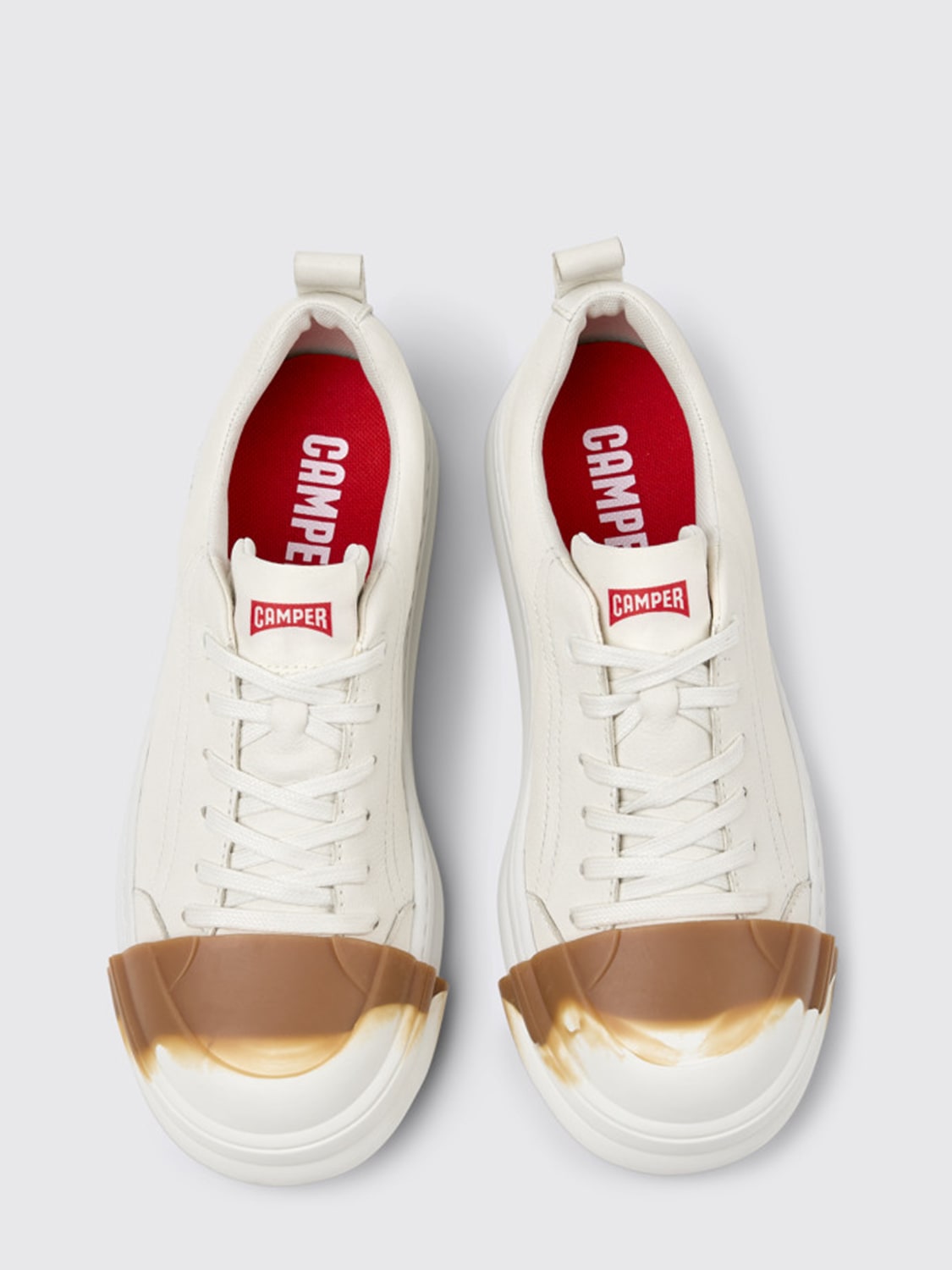 CAMPER SNEAKERS: Sneakers Junction Runner Camper in pelle , Bianco - Img 4