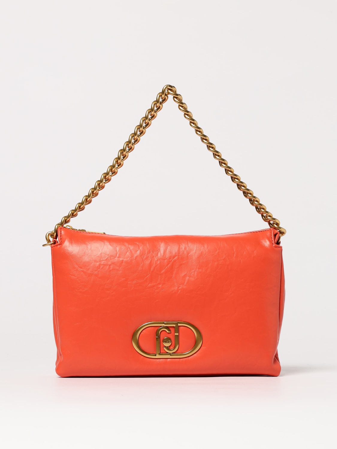 LIU JO BORSA A SPALLA: Borse a spalla La Puffy in pelle sintetica Liu Jo, Arancione - Img 1