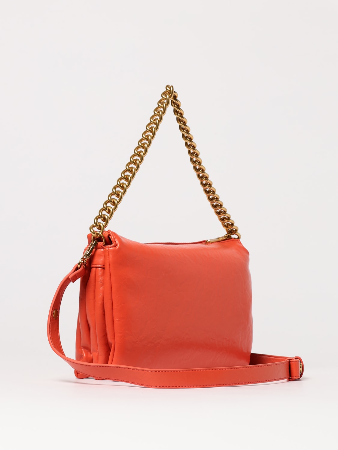 LIU JO BORSA A SPALLA: Borse a spalla La Puffy in pelle sintetica Liu Jo, Arancione - Img 2