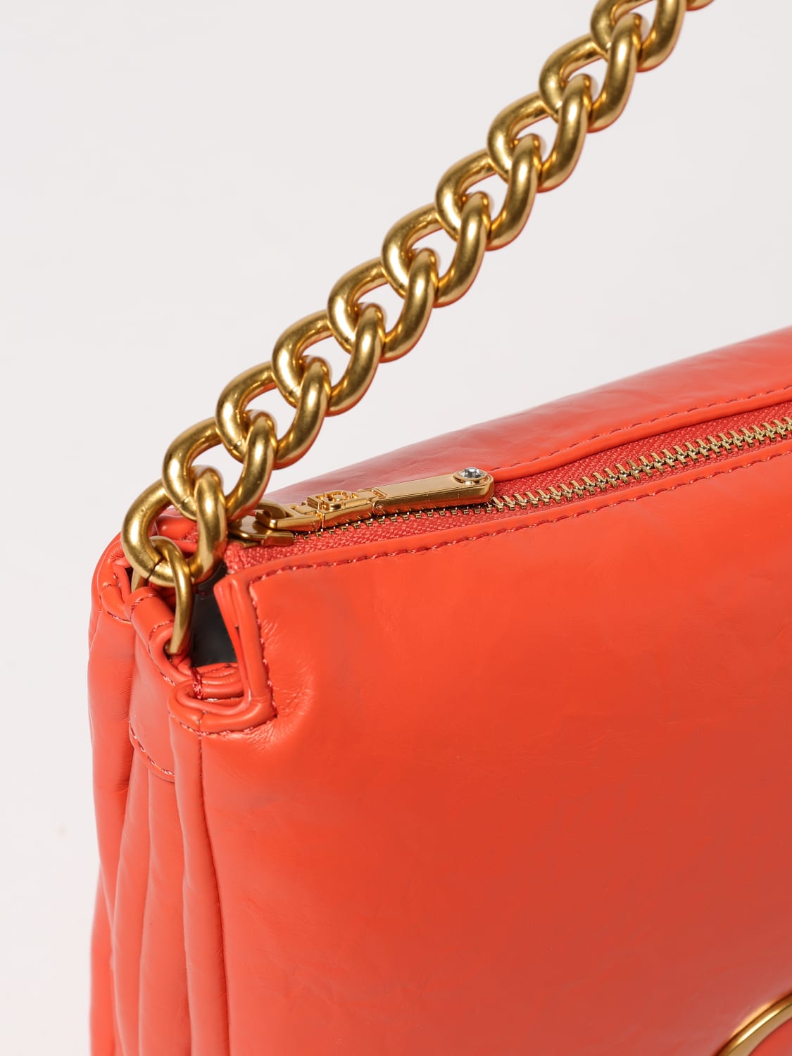 LIU JO BORSA A SPALLA: Borse a spalla La Puffy in pelle sintetica Liu Jo, Arancione - Img 3