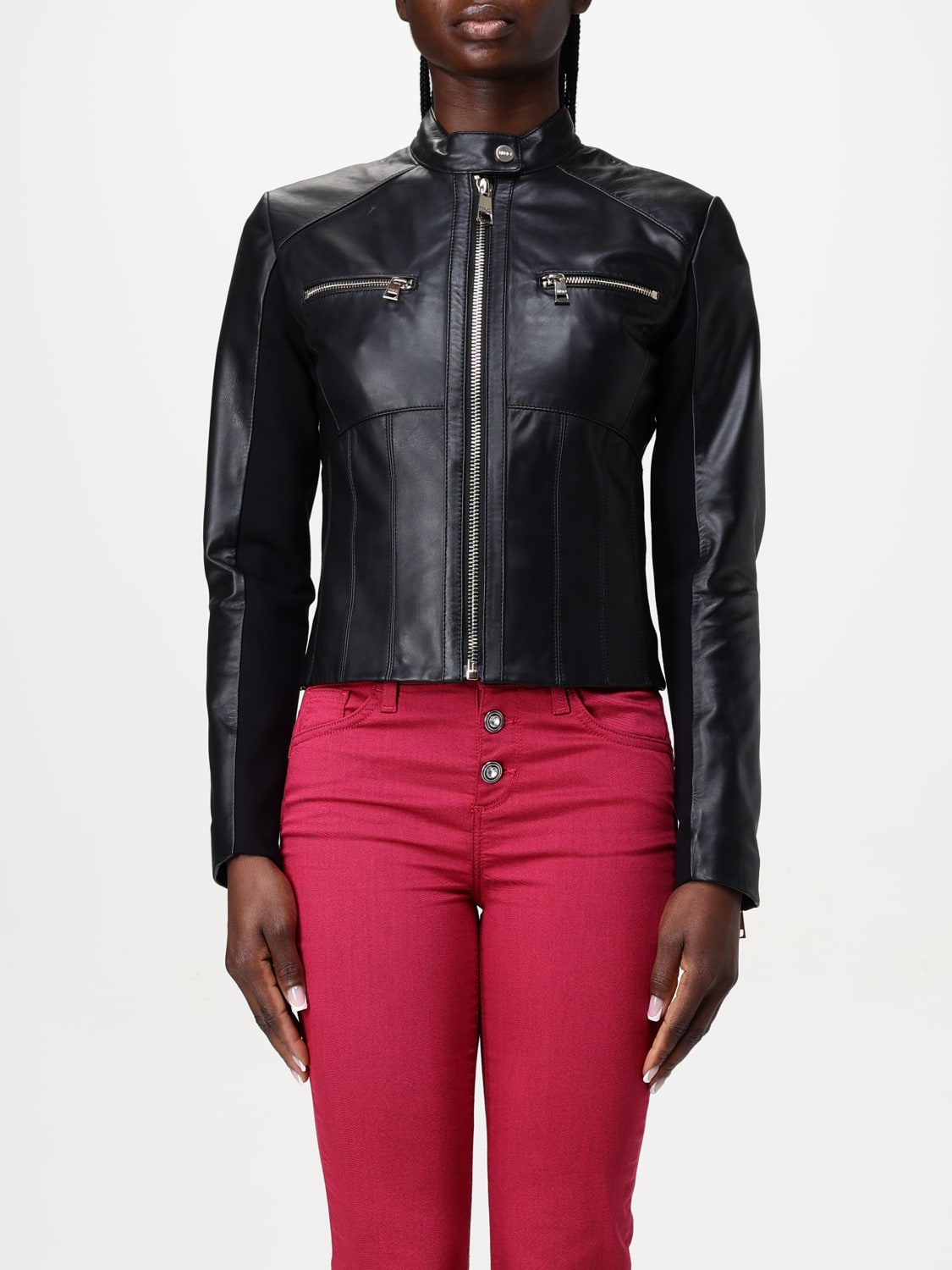 ジャケット LIU JO Woman Jacket Black CA5128P0379 22222 LIU JO: women's jacket - Black | Liu Jo jacket CA5128P0379
