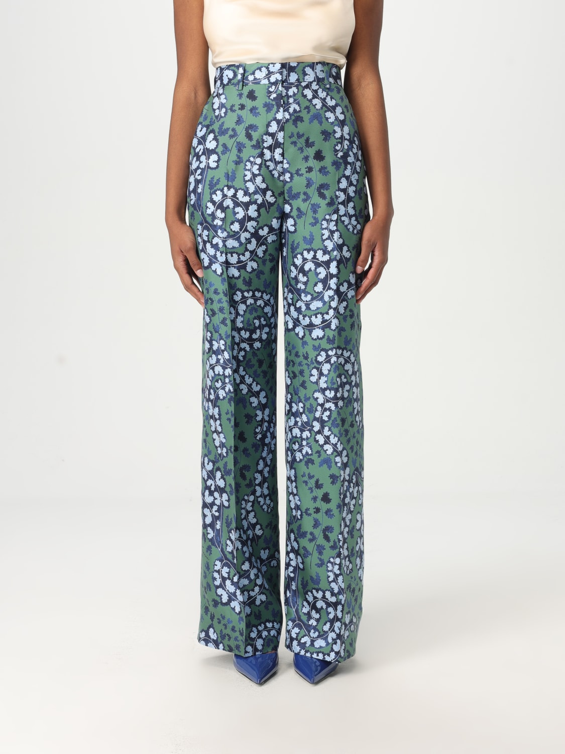 パンツ LANVIN Woman Pants Green RWTR00106057P25 490 LANVIN: Pants woman - Green | Lanvin pants RWTR00106057P25