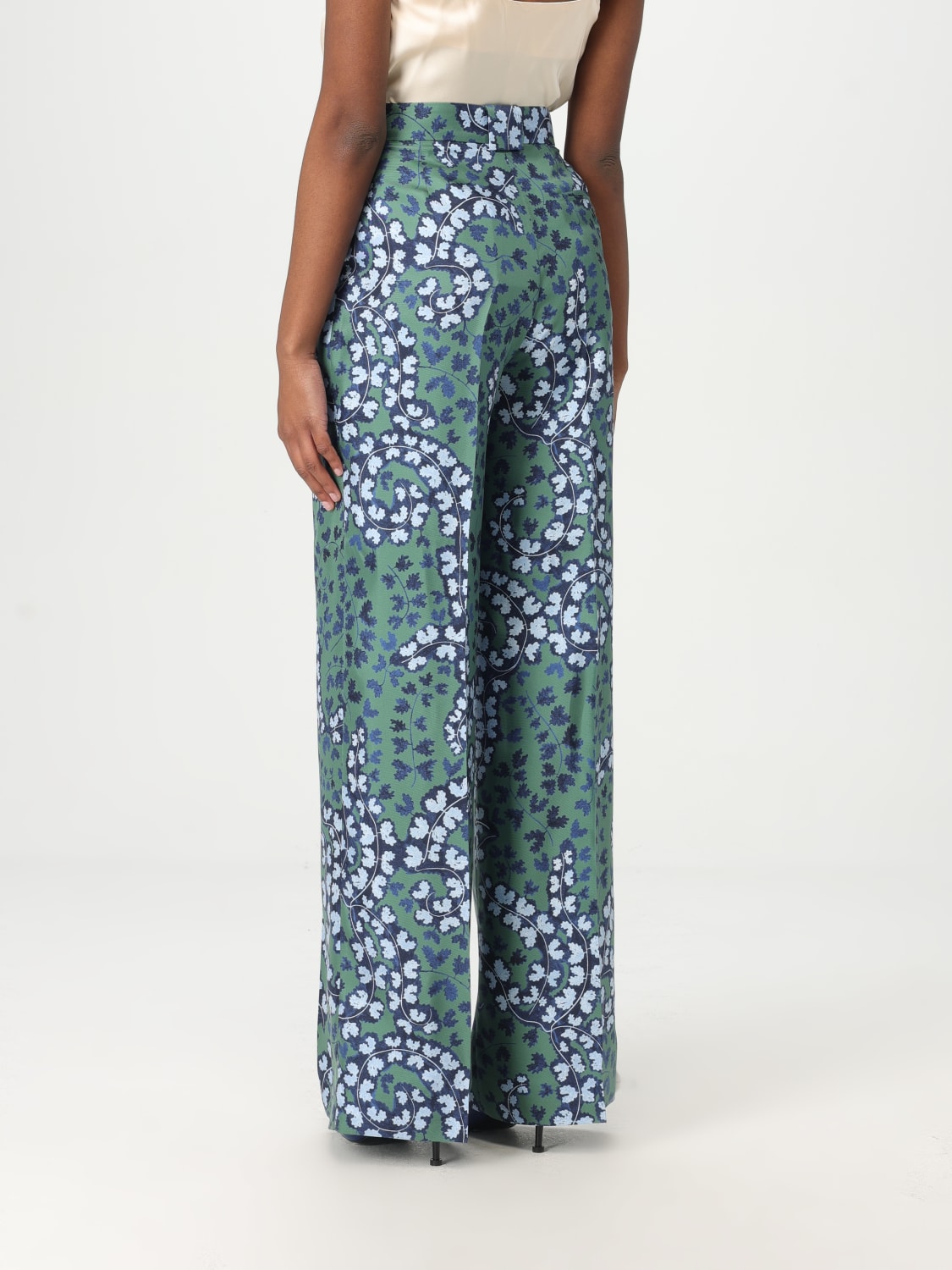 パンツ LANVIN FW23 Printed satin pant (RWTR00105762A23 10) Men's Ready to Wear Pants - Luxury Trousers & Shorts - Lanvin