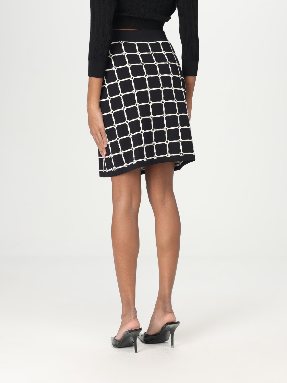 スカート ELISABETTA FRANCHI Woman Skirt Black GK10B 685 ELISABETTA FRANCHI: Skirt woman - Black | Elisabetta Franchi