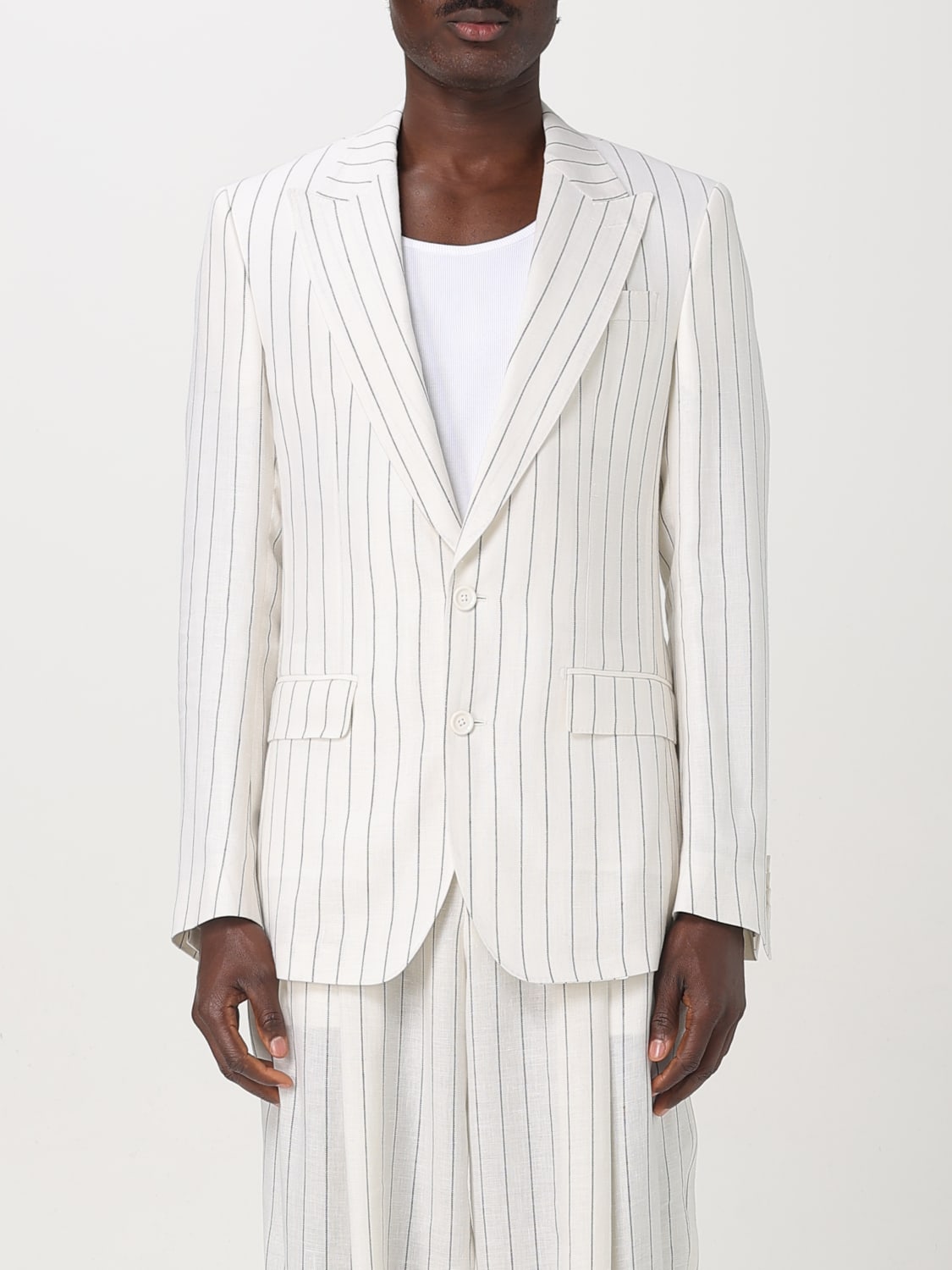 DOLCE & GABBANA JACKET: Blazer men Dolce & Gabbana, White - Img 1