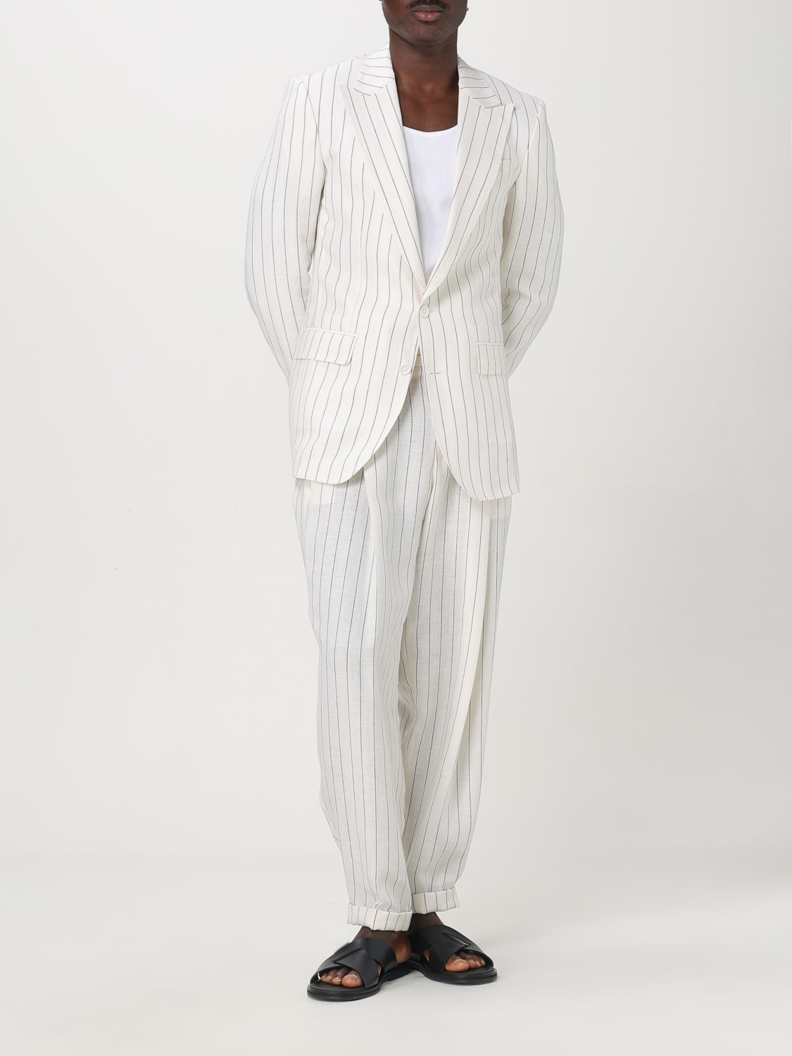 DOLCE & GABBANA JACKET: Blazer men Dolce & Gabbana, White - Img 2