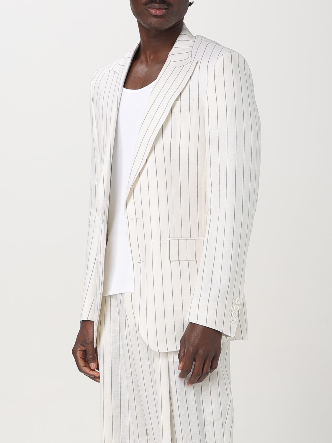 DOLCE & GABBANA JACKET: Blazer men Dolce & Gabbana, White - Img 4