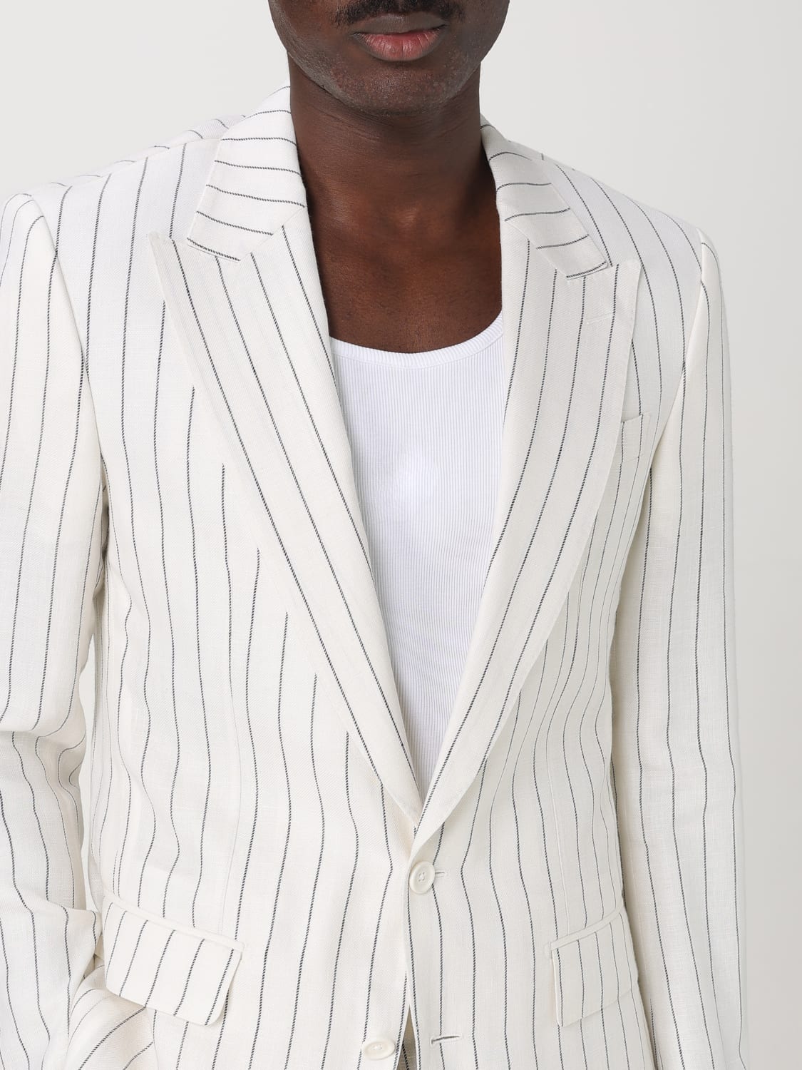 DOLCE & GABBANA JACKET: Blazer men Dolce & Gabbana, White - Img 5