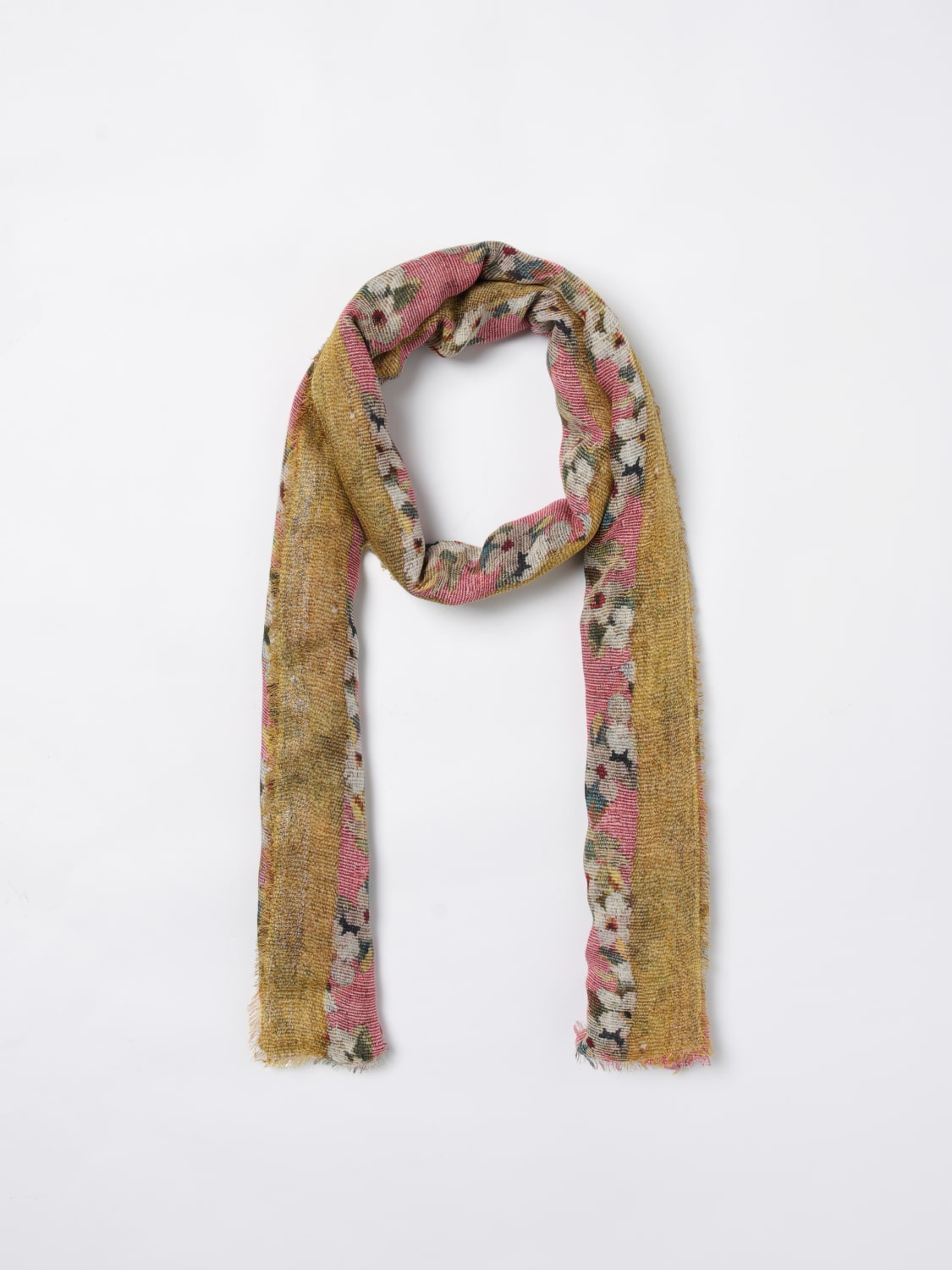 FALIERO SARTI SCIARPA: Sciarpa Faliero Sarti in misto viscosa con stampa floreale , Rosa - Img 2
