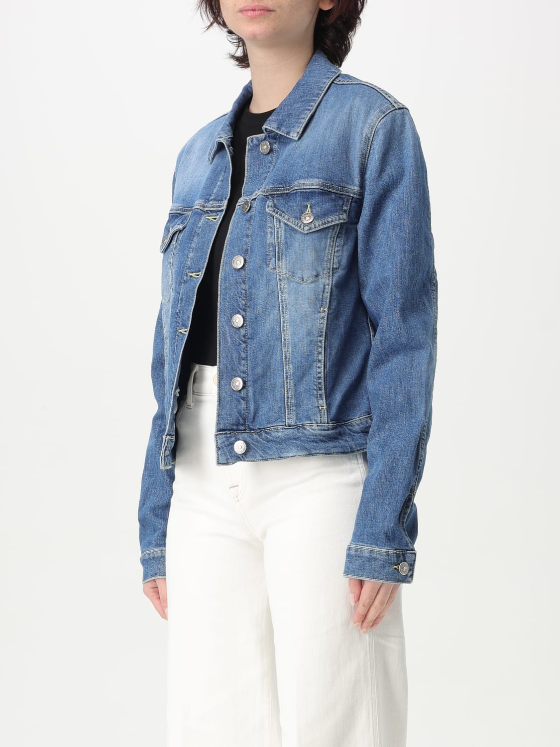 ジャケット DONDUP Woman Jacket Blue DJ460DSH365DIQ1 800 DONDUP: Jacket woman - Blue | Dondup jacket DJ460DSH365DIQ1