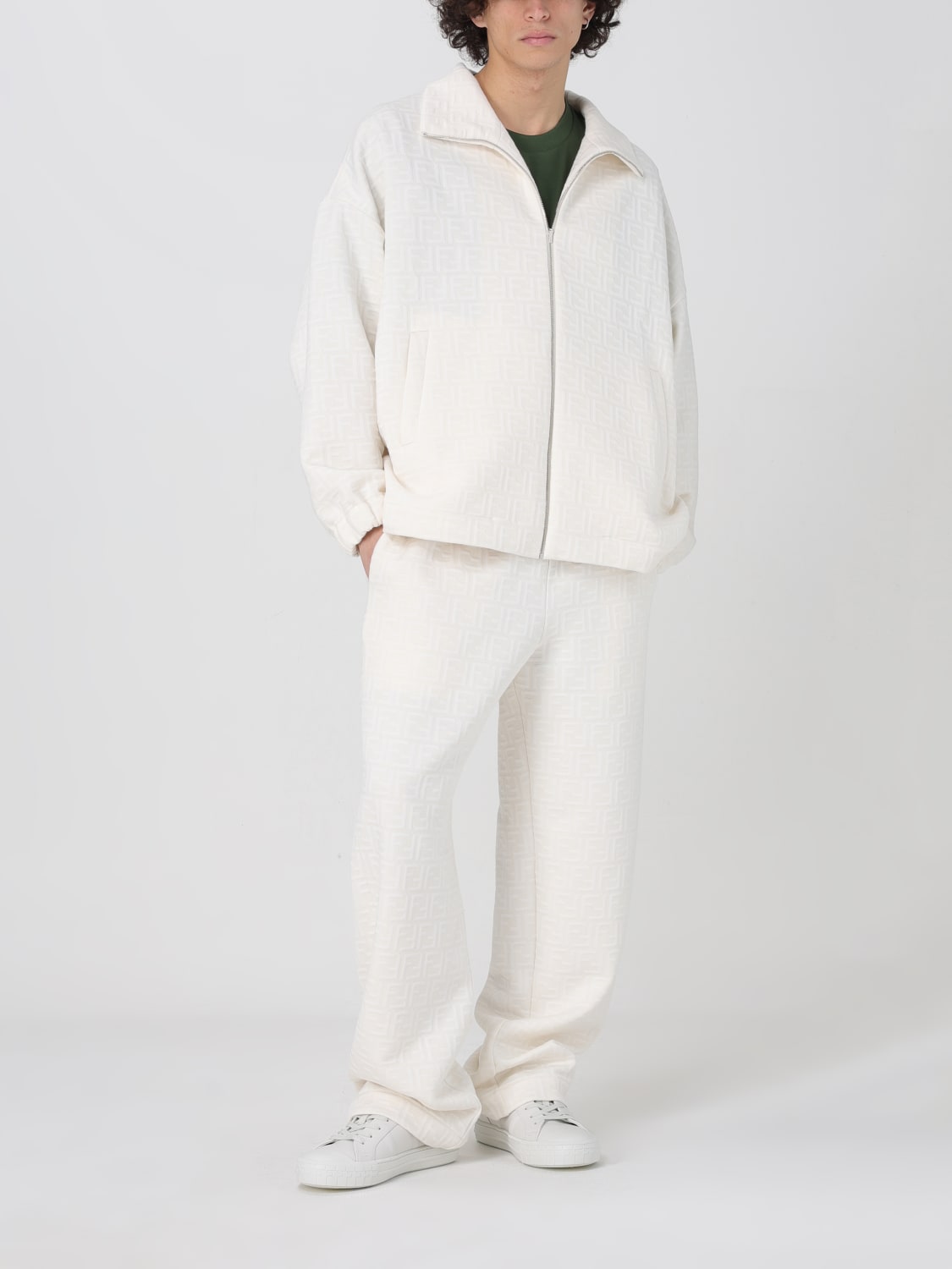 FENDI PANTS: Pants men Fendi, White - Img 2