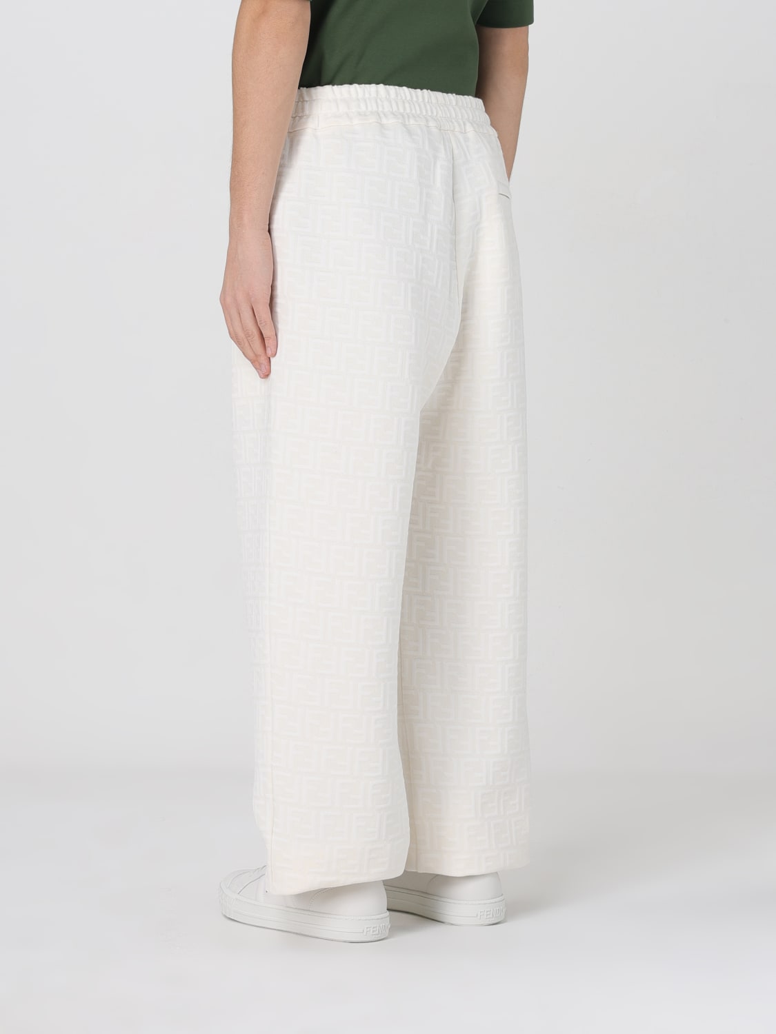 FENDI PANTS: Pants men Fendi, White - Img 3