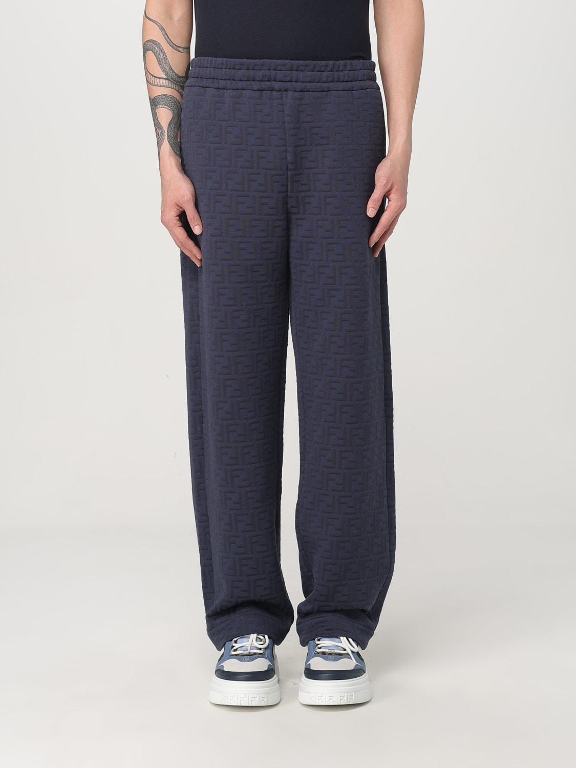 FENDI HOSE: Hose herren Fendi, Blau - Img 1