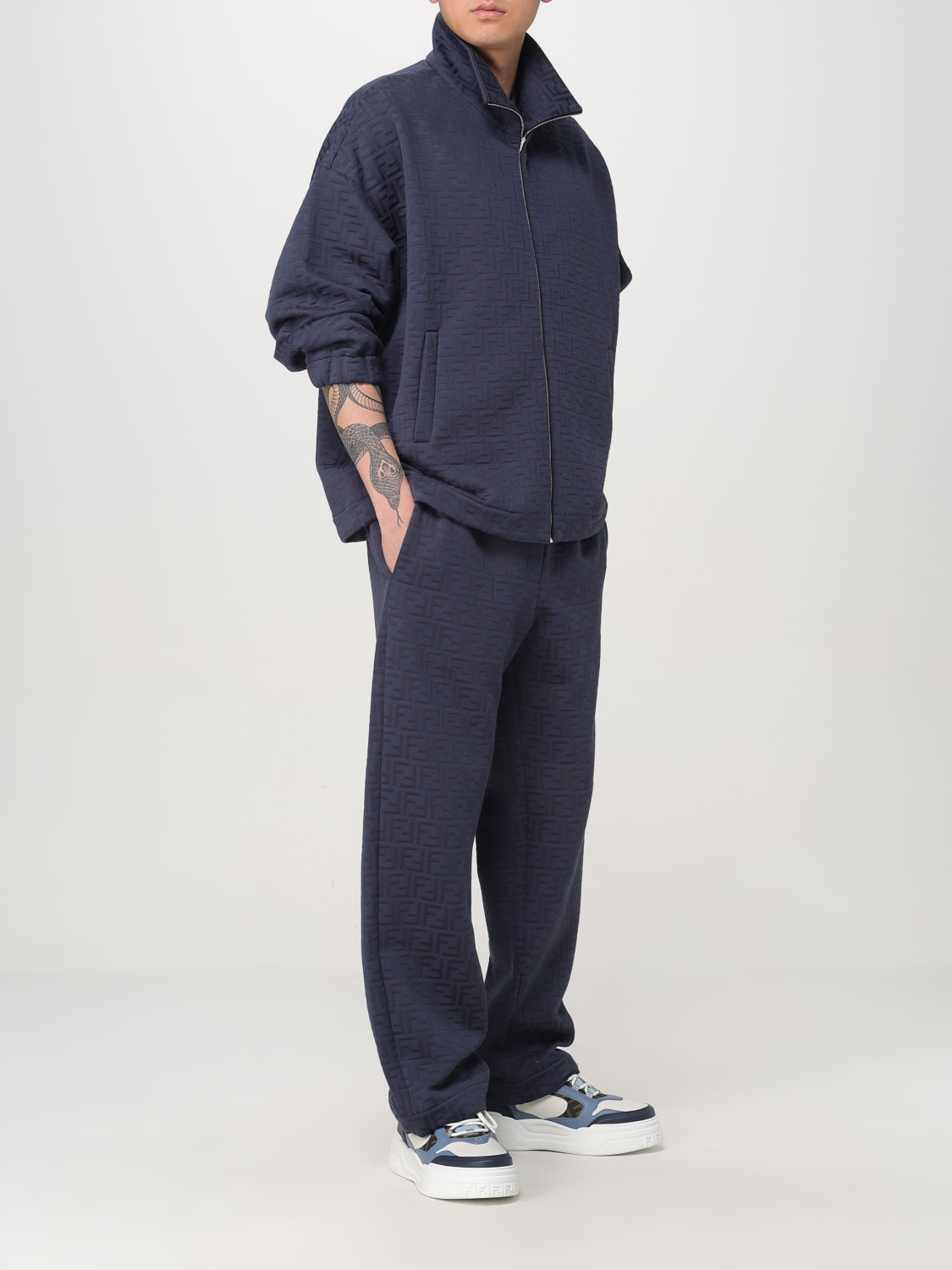 FENDI HOSE: Hose herren Fendi, Blau - Img 2