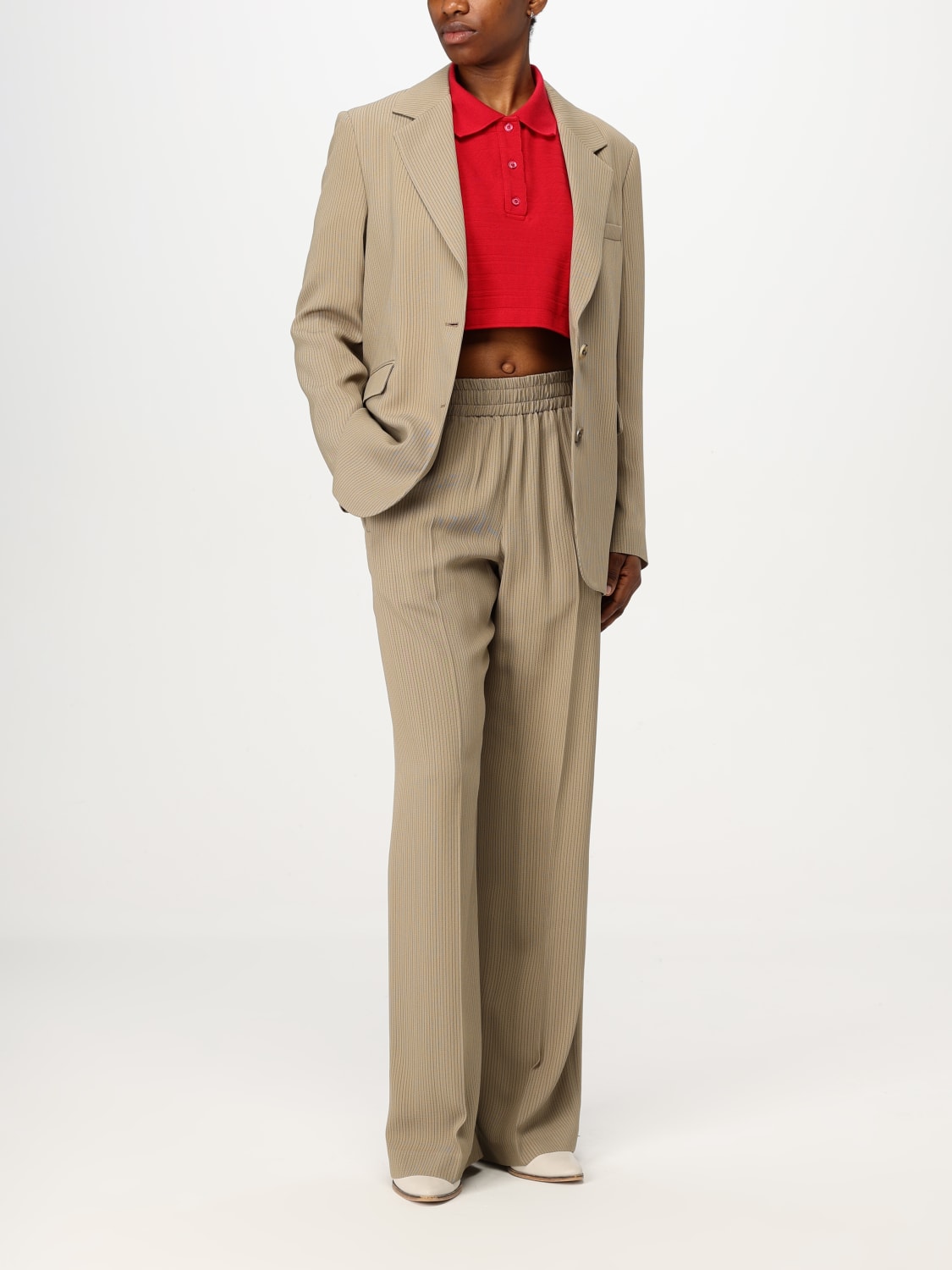 アウターその他 GOLDEN GOOSE Woman Blazer Beige GWP02069P00187055550 GOLDEN GOOSE: Blazer woman - Beige | Golden Goose blazer