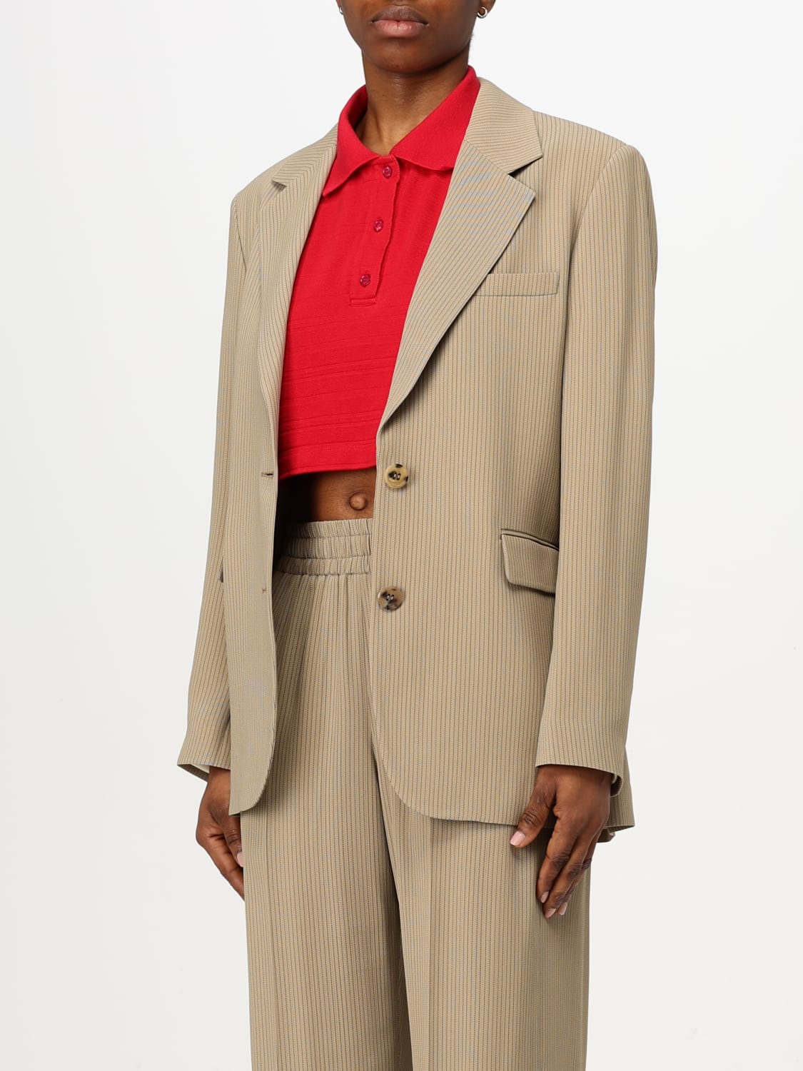 GOLDEN GOOSE JACKET: Blazer woman Golden Goose, Beige - Img 4