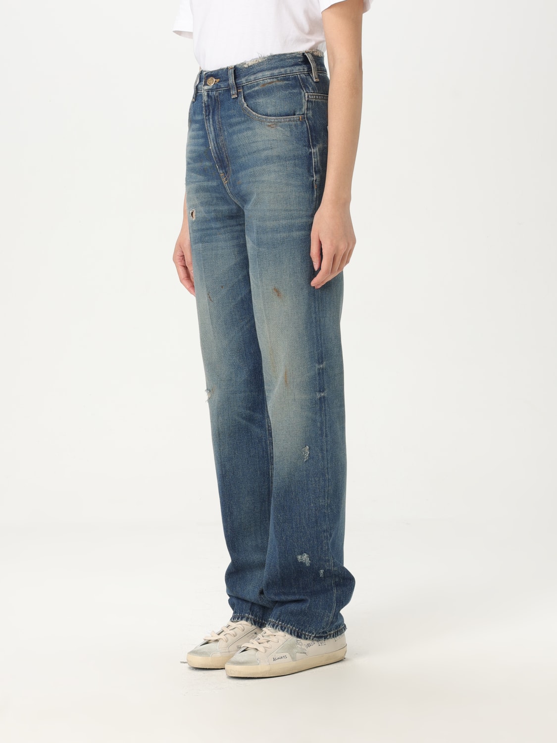 GOLDEN GOOSE JEANS: Jeans femme Golden Goose, Bleu - Img 3