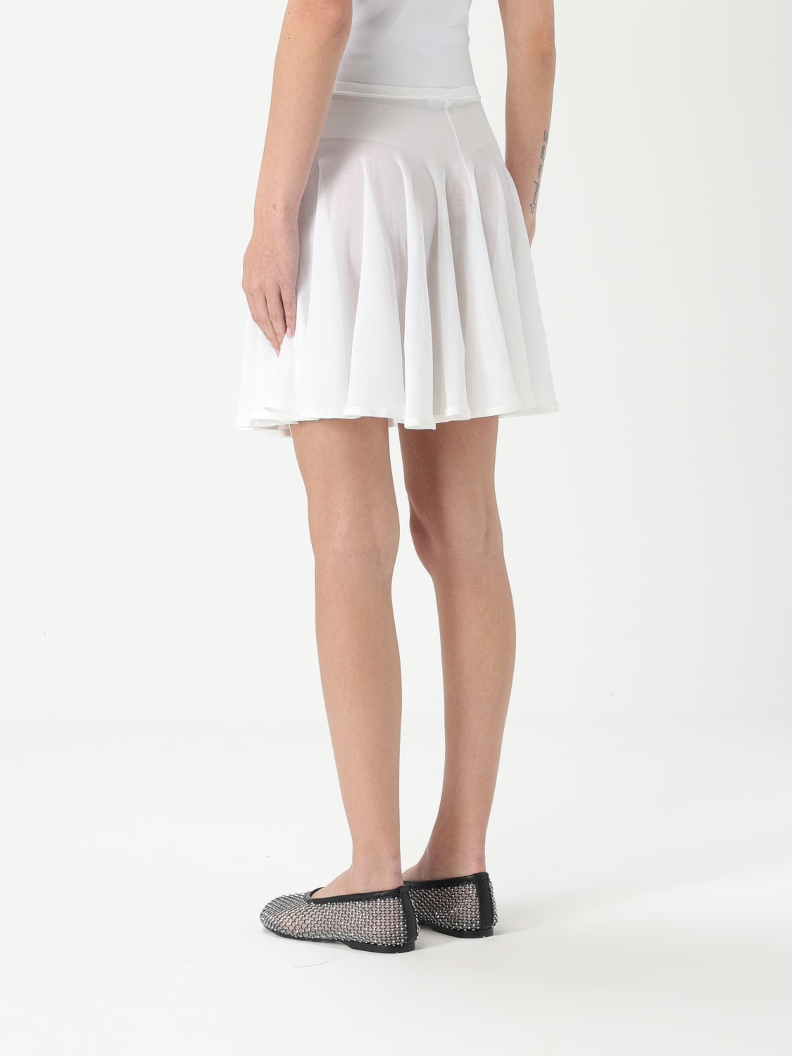 ALAÏA SKIRT: Skirt woman AlaÏa, White - Img 3