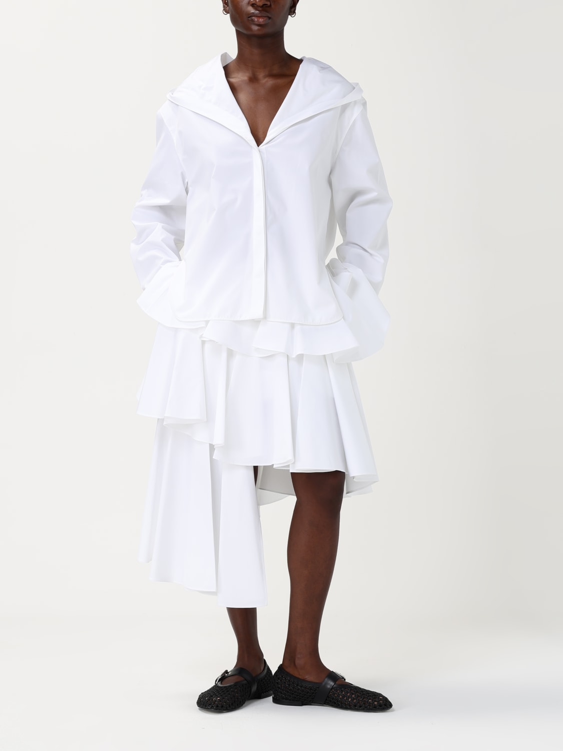 ALAÏA CHEMISE: Jupe femme AlaÏa, Blanc - Img 2