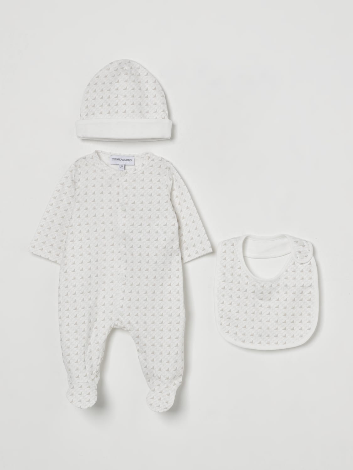 EMPORIO ARMANI JUMPSUIT: Tracksuits kids Emporio Armani, Beige - Img 1