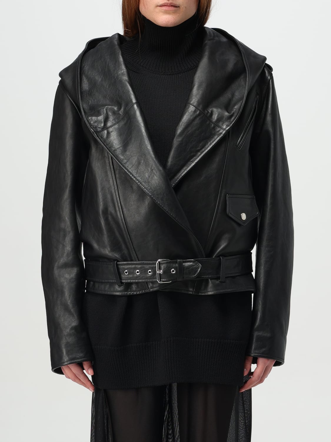 ALAÏA: Jacket woman - Black | Alaïa jacket AA9V0428L008A