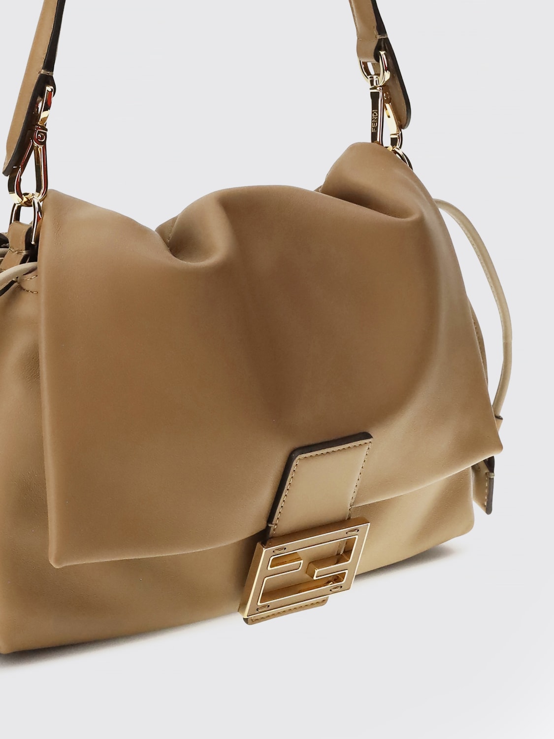 FENDI BOLSO DE HOMBRO: Bolso de hombro mujer Fendi, Avellana - Img 3