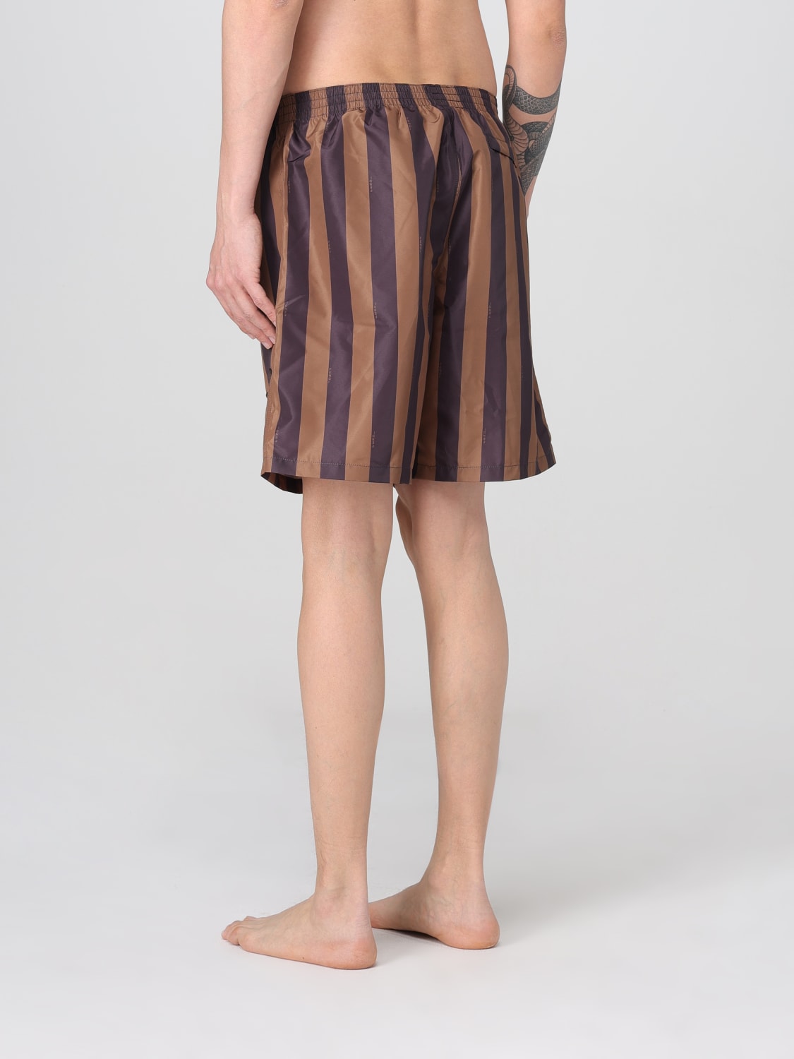 FENDI MAILLOT DE BAIN: Short homme Fendi, Marron - Img 2