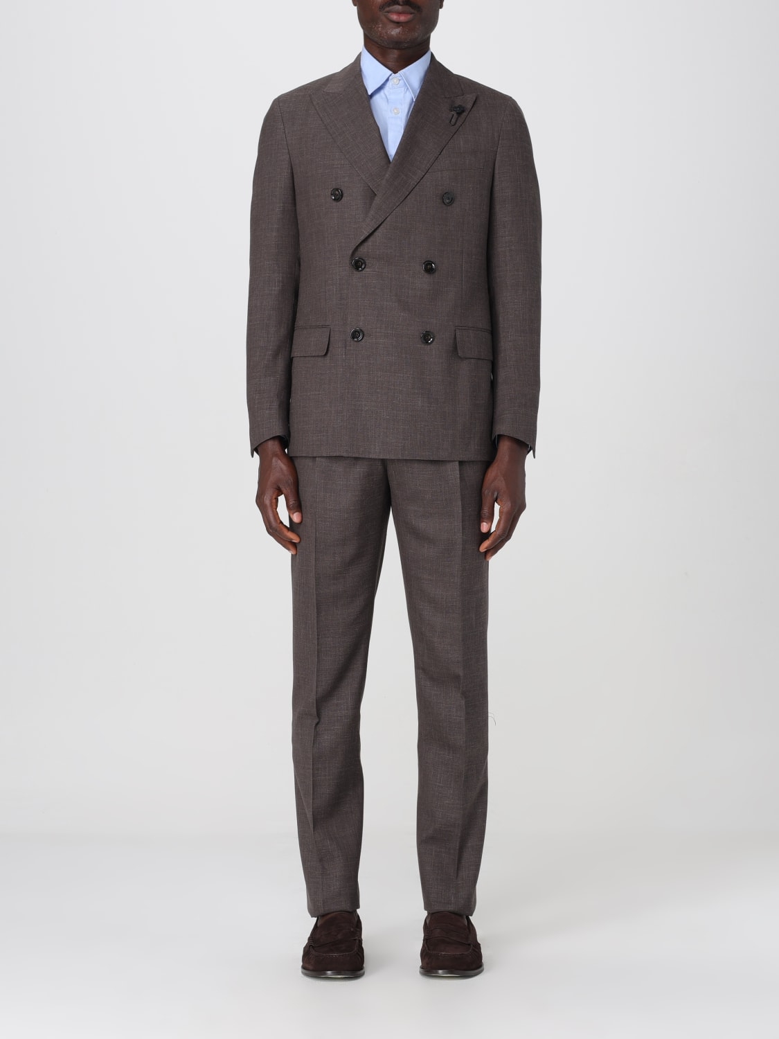 LARDINI SUIT: Suit men Lardini, Brown - Img 1