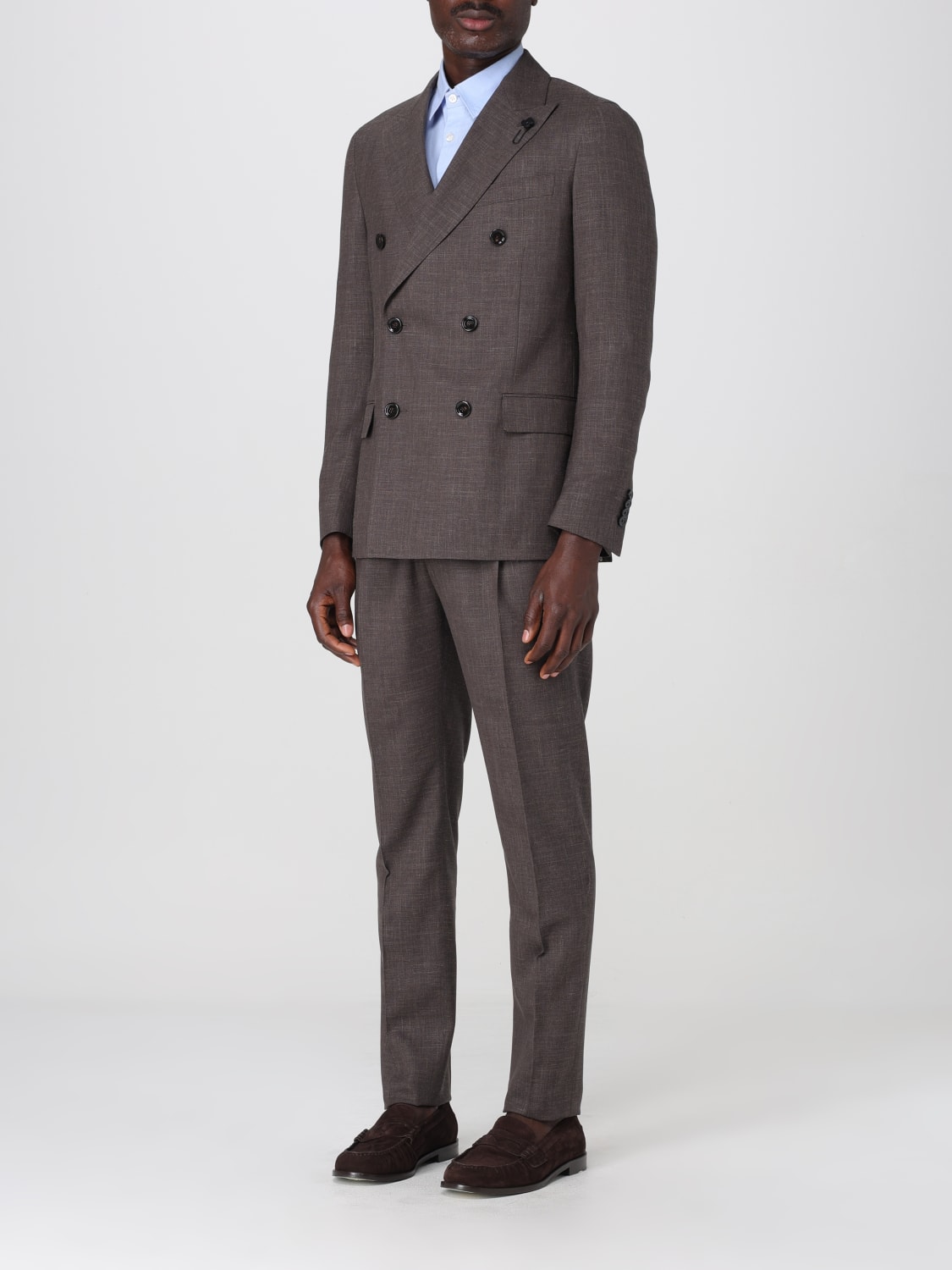 LARDINI SUIT: Suit men Lardini, Brown - Img 4