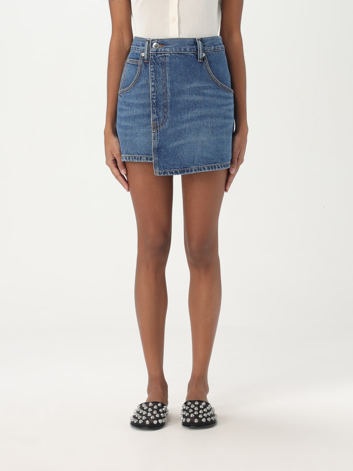 ALEXANDER WANG JUPE: Jupe femme Alexander Wang, Bleu - Img 1