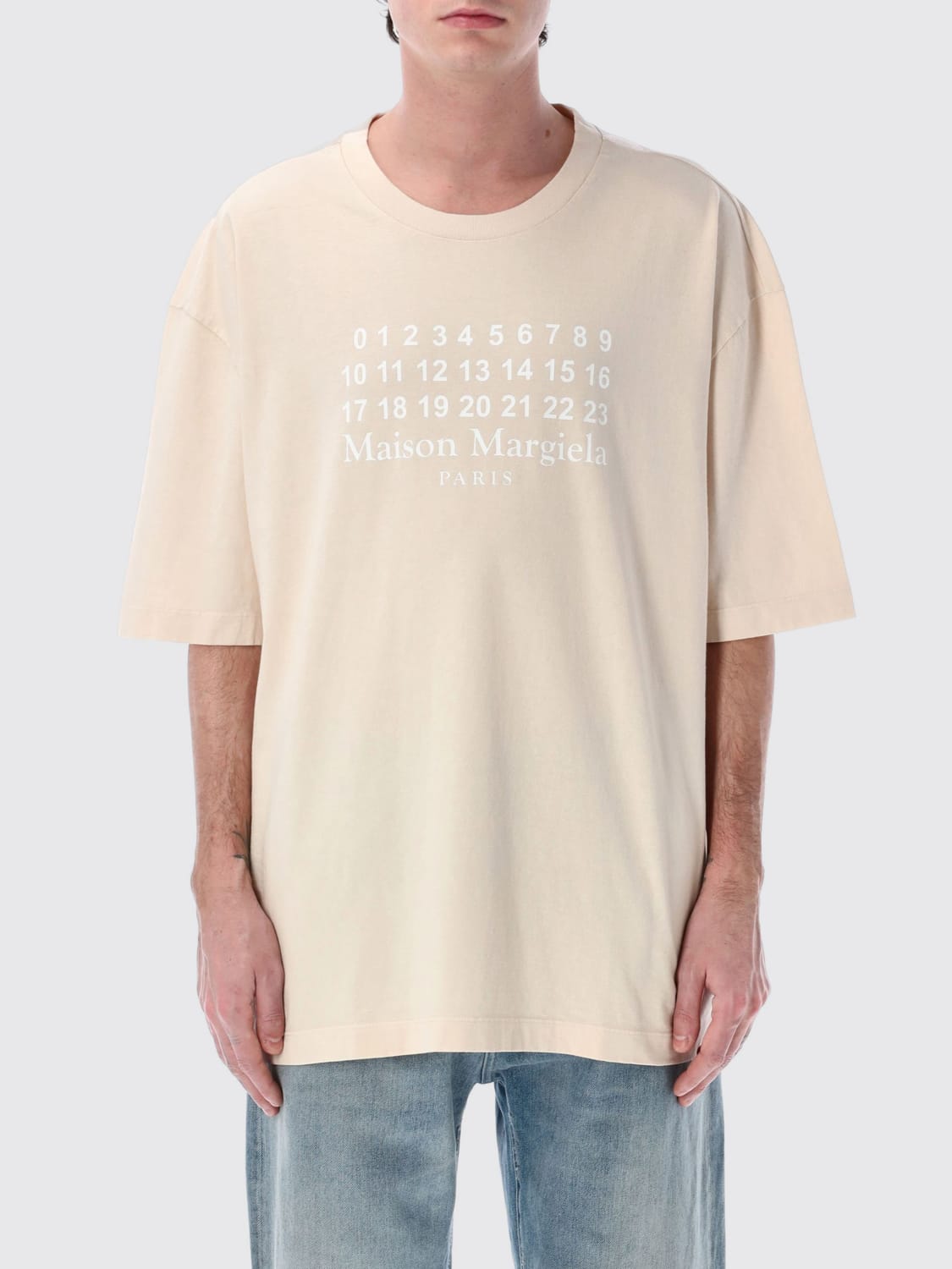 Tシャツ・カットソー MAISON MARGIELA Men T-shirt Beige S50GC0716S24567 104 MAISON MARGIELA: T-shirt men - Beige | Maison Margiela t