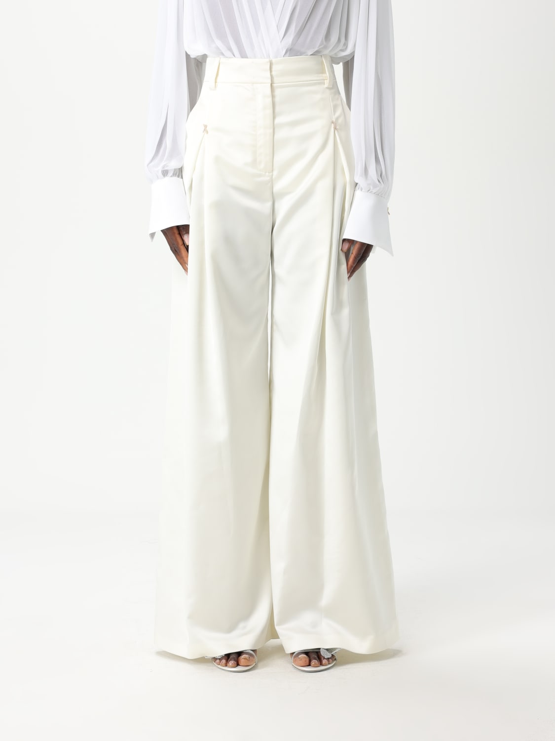 GENNY PANTS: Pants woman Genny, White - Img 1