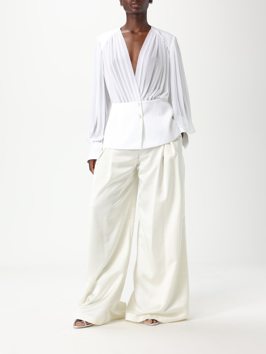 GENNY PANTS: Pants woman Genny, White - Img 2