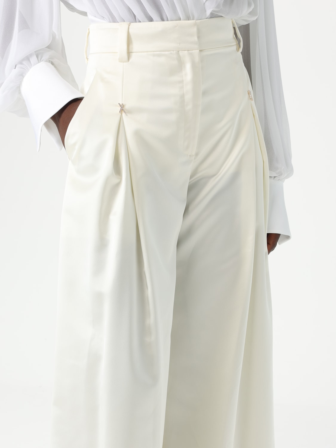 GENNY PANTS: Pants woman Genny, White - Img 5