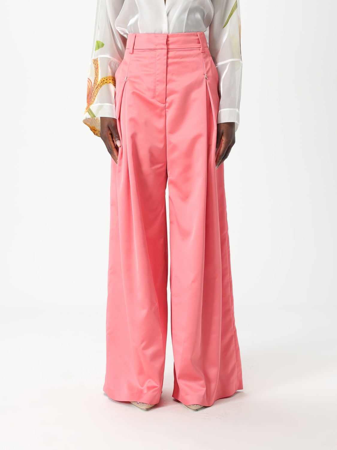 GENNY 裤子: 裤子 女士 Genny, 粉色 - Img 1