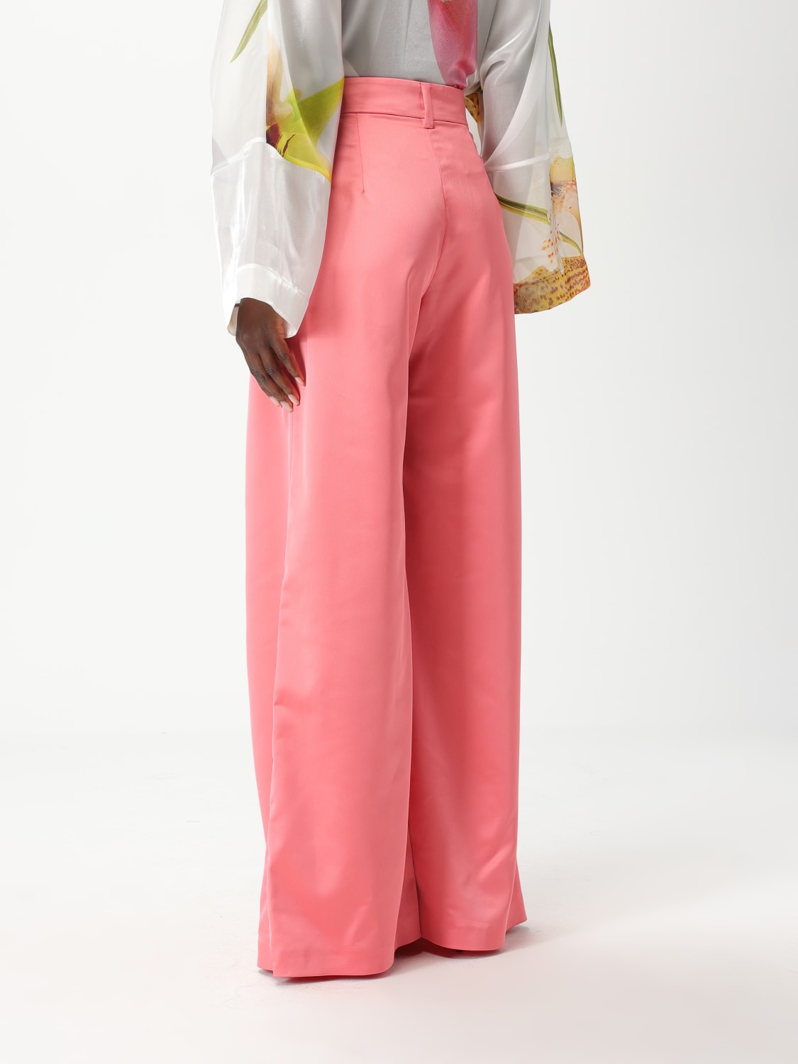 GENNY 裤子: 裤子 女士 Genny, 粉色 - Img 2