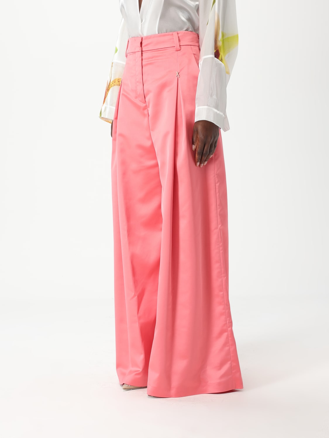 GENNY 裤子: 裤子 女士 Genny, 粉色 - Img 3