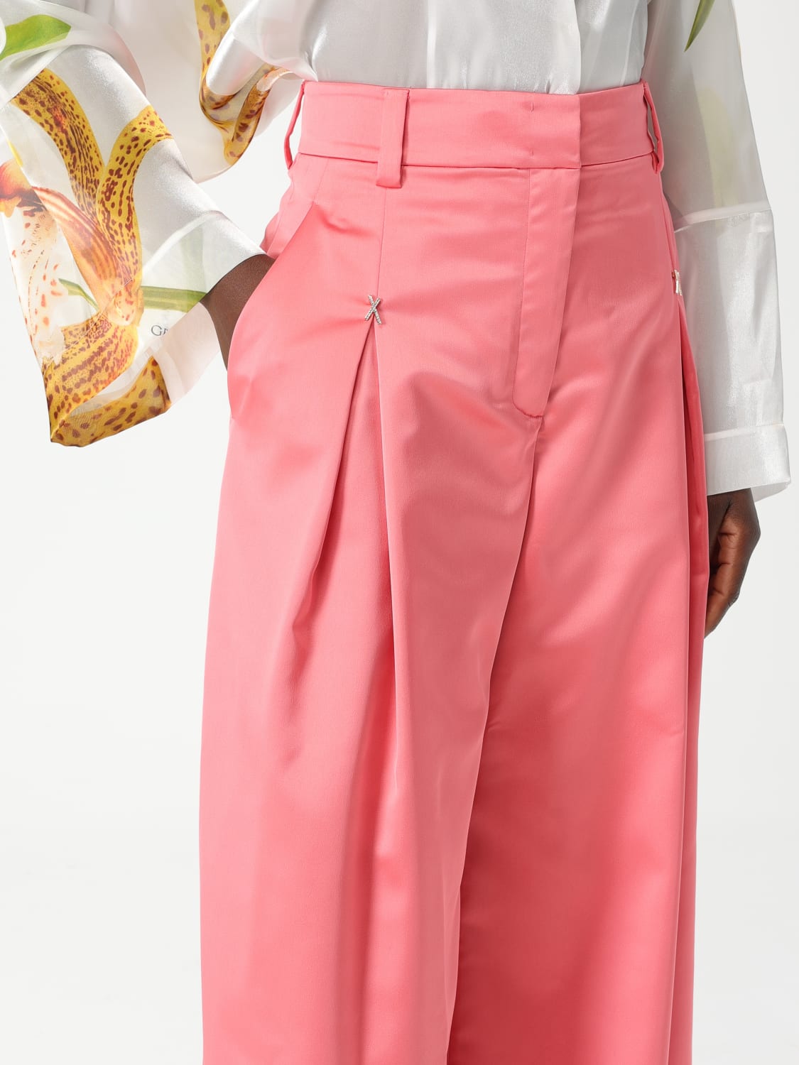 GENNY 裤子: 裤子 女士 Genny, 粉色 - Img 4