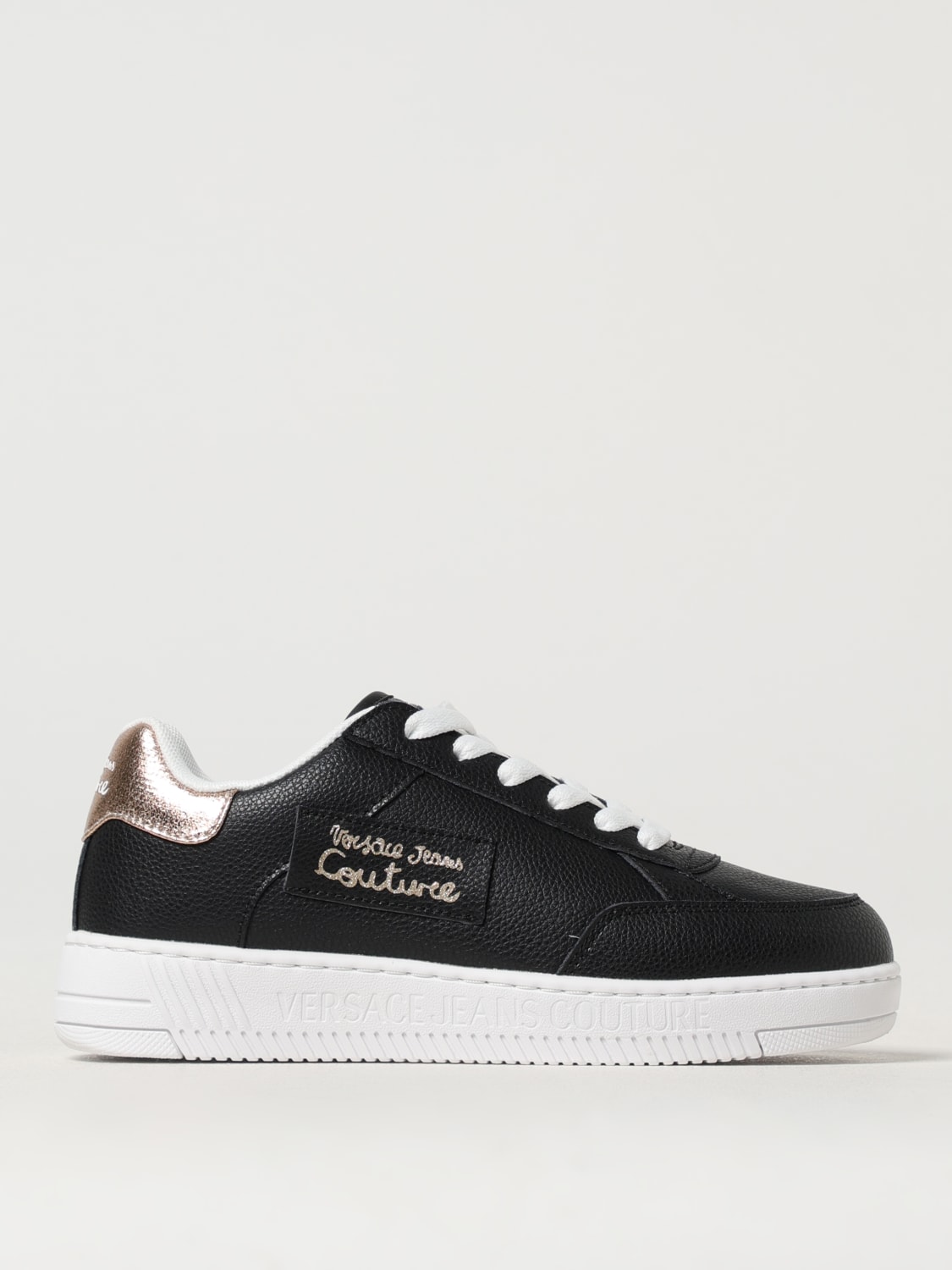 スニーカー VERSACE JEANS COUTURE Woman Sneakers Black 78YA3SC2ZSC53 899 Versace Jeans Couture Black Signature Heel Sneakers 5 for
