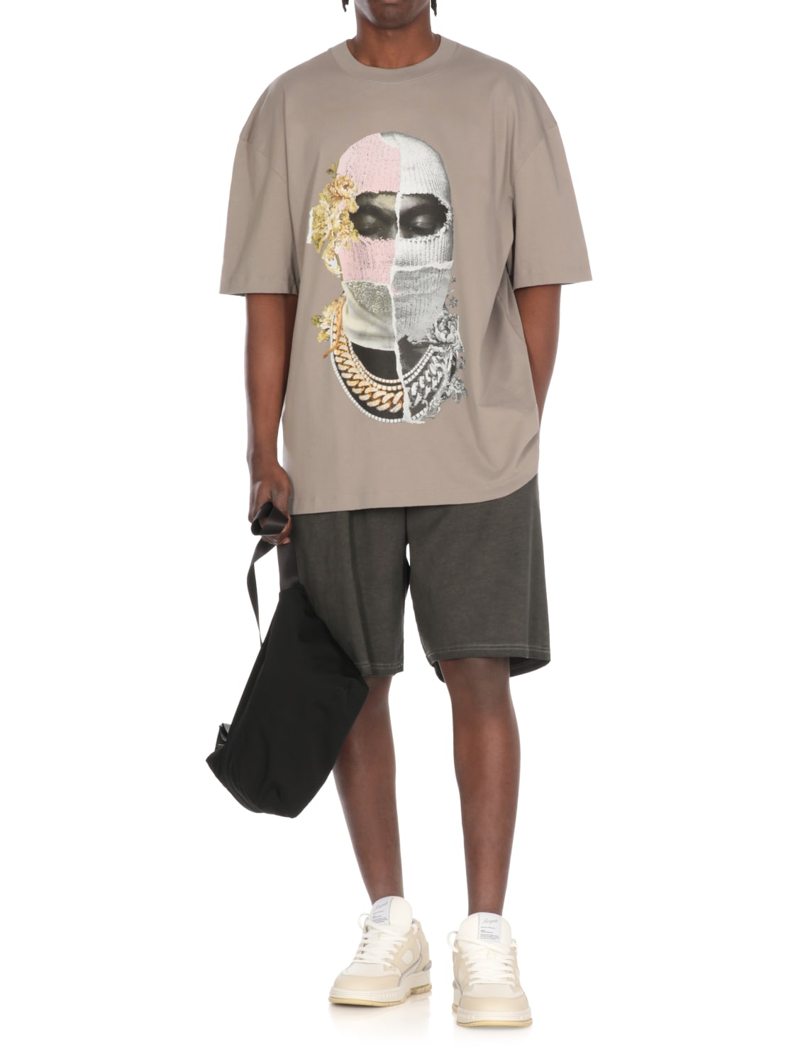 Tシャツ・カットソー IH NOM UH NIT Men T-shirt Grey NUS25272 050 IH NOM UH NIT: T-shirt men - Grey | Ih Nom Uh Nit t-shirt