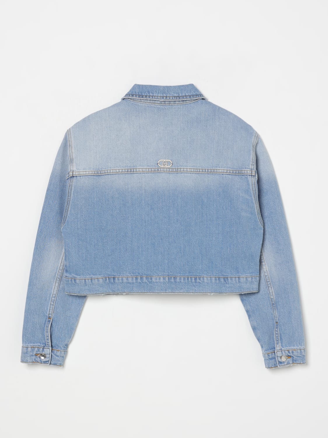 LIU JO JACKET: Coat kids Liu Jo, Denim - Img 2