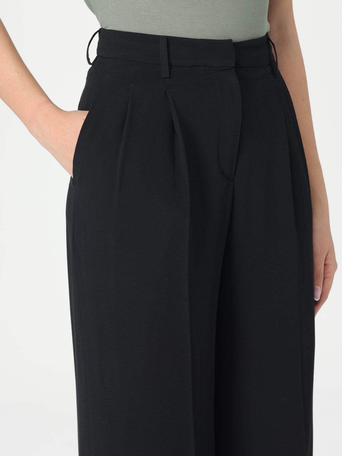 パンツ INCOTEX Woman Pants Black 172899D8029 990 INCOTEX: Pants woman - Black | Incotex pants 172899D8029