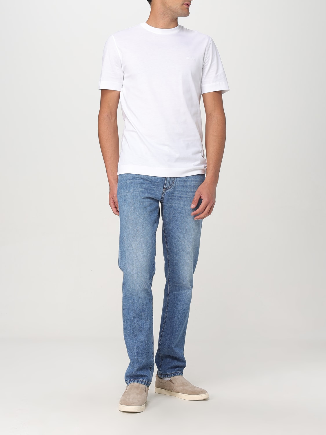 ZEGNA: T-shirt men - White | Zegna t-shirt UF360A9F765